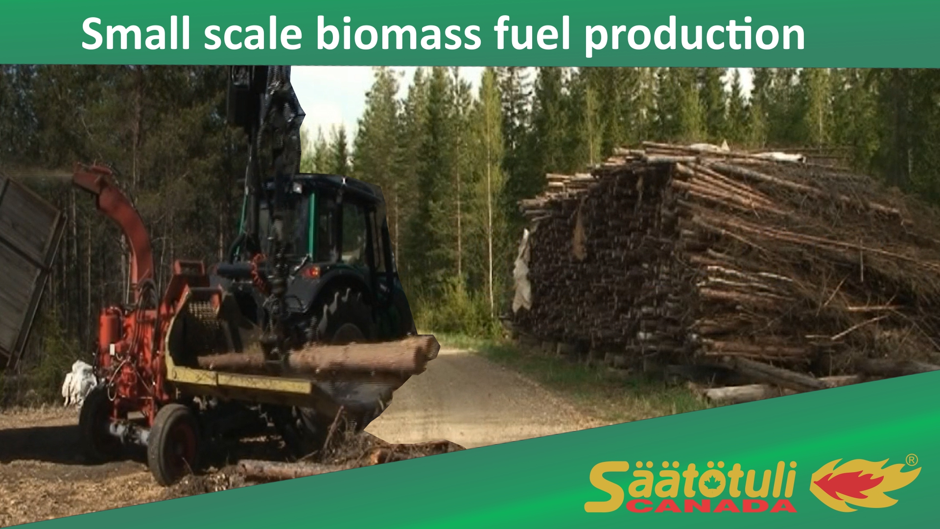 Chipper pour combustible biomasse - Säätötuli Canada