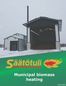 Brochure for Säätötuli's municipal district heating fueled by biomass