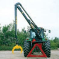 The TP crane support can be used with or without the chipper